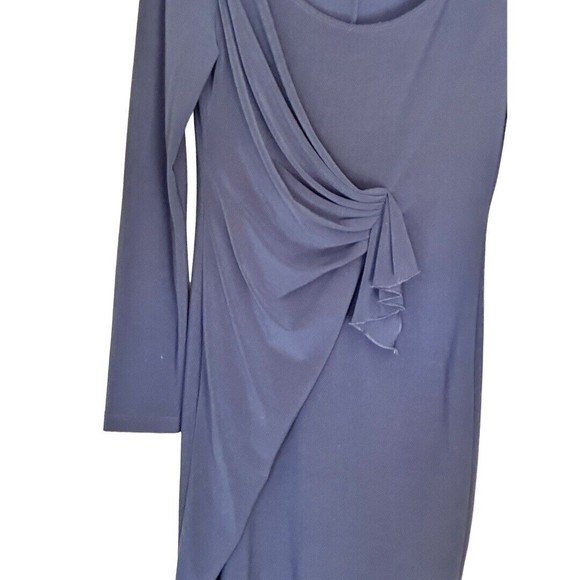 ABS By Allen Schwartz Navy Blue Faux wrap Mini dress NWT Size small*flaw* - Picture 3 of 13